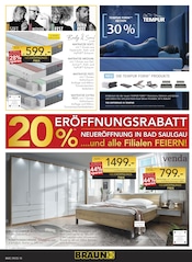 Schlafzimmer im BRAUN Möbel-Center Prospekt in St. Ingbert Aktueller BRAUN Möbel-Center Prospekt mit Schlafzimmer, "NEUERÖFFNUNG", Seite 10