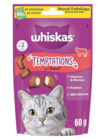 SÉLECTION DE FRIANDISES TEMPTATIONS - 60G - WHISKAS en promo chez Animalis SÉLECTION DE FRIANDISES TEMPTATIONS - 60G - WHISKAS dans le catalogue Animalis
