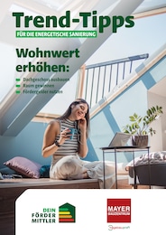 Bauzentrum Mayer Prospekt für Ingolstadt: "Trend-Tipps für die energetische Sanierung", 37 Seiten, 16.10.2026 - 25.10.2026