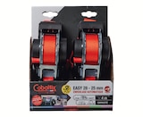 Lot de 2 sangles d'arrimage automatique 900 daN - 4m x 25mm - Gedimat Lot de 2 sangles d'arrimage automatique 900 daN - 4m x 25mm à 36,50 € dans le catalogue Gedimat