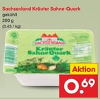 Kräuter Sahne-Quark Angebote von Sachsenland bei Netto Marken-Discount Freiberg für 0,69 €