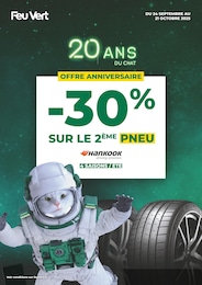 Catalogue Feu Vert "-30% SUR LE 2ÈME PNEU" à Arcueil et alentours, 1 page, 24/09/2025 - 21/10/2025