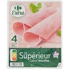Jambon Le Supérieur - CARREFOUR EXTRA en promo chez Carrefour Market Jambon Le Supérieur - CARREFOUR EXTRA dans le catalogue Carrefour Market