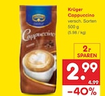 Cappuccino von Krüger für 2,99 € bei Netto Marken-Discount im Angebot Cappuccino von Krüger im aktuellen Netto Marken-Discount Prospekt