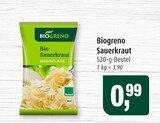 Sauerkraut im Angebot bei Markant in Stralsund Sauerkraut Angebote von Biogreno bei Markant Stralsund für 0,99 €