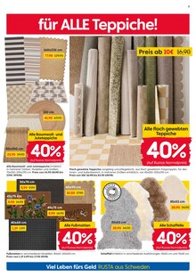 Teppichboden im Rusta Prospekt "Willkommen zu Hause in Schweden!" mit 16 Seiten (Jena)