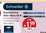 Kugelschreiber Slider Memo XB von Schneider im aktuellen V-Markt Prospekt für 1,99 €