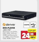 DVD-Player DVH-7787 Angebote von Denver bei Marktkauf Reutlingen für 24,99 €
