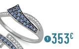 Bague saphirs et diamants à 353,00 € dans le catalogue E.Leclerc