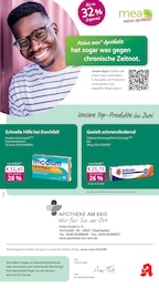 mea - meine apotheke Prospekt für Oberhausen: "Unsere Juni-Angebote", 4 Seiten, 01.06.2026 - 30.06.2026