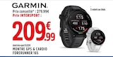 Montre GPS & Cardio Forerunner 165 - Garmin en promo chez Intersport Montigny-le-Bretonneux à 209,99 €