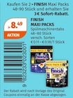 Finish Maxi Packs Angebote von Finish bei Müller Suhl für 8,49 €