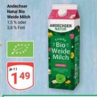Bio Weide Milch im Angebot bei GLOBUS in Jena Bio Weide Milch Angebote von Andechser Natur bei GLOBUS Jena für 1,49 €