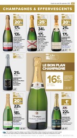 Promos Champagne dans le catalogue "Foire aux vins, le guide des bons plans" de Carrefour à la page 47