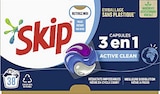 Lessive capsules 3en1 Active Clean* - SKIP en promo chez Casino Supermarchés Vaulx-en-Velin à 9,51 €
