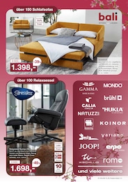 Möbel Inhofer Relaxsessel im Prospekt 