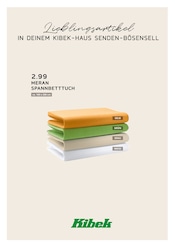 Spannbettlaken im Kibek Prospekt in Ahlen Aktueller Kibek Prospekt mit Spannbettlaken, "DEIN KIBEK-HAUS SENDEN-BÖSENSELL", Seite 17