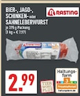 Bier-, Jagd-, Schinken- oder Sahneleberwurst Angebote von Rasting bei Marktkauf Dinslaken für 2,99 €