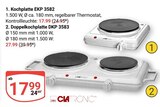 Aktuelles Kochplatte EKP 3582 Angebot bei GLOBUS in Duisburg ab 17,99 €