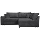 Aktuelles ECKSOFA Anthrazit Cord Zierkissen, Rückenkissen, Bettkasten, Schlaffunktion, Rücken echt, Liegefläche im Originalstoff Angebot bei XXXLutz Möbelhäuser in Hildesheim ab 699,00 €