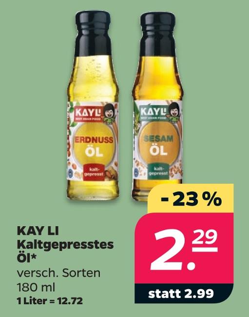 Kaltgepresstes Öl