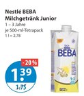 BEBA Milchgetränk Junior von Nestlé im aktuellen V-Markt Prospekt für 1,39 €