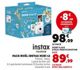 Pack Noël Instax Mini 12 - Fujifilm - Hyper U à Angers Pack Noël Instax Mini 12 - Fujifilm en promo chez Hyper U Angers à 89,99 €