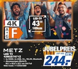 LED TV 43MUD7071Z Angebote von METZ bei expert Hannover für 244,00 €
