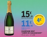 Champagne brut - Comte de Caulaincourt en promo chez E.Leclerc Thiers à 11,90 €