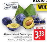 Unsere Heimat Zwetschgen bei E center im Eislingen Prospekt für 3,33 €
