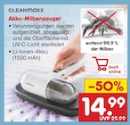 Akku-Milbensauger von CLEANmaxx für 14,99 € bei Netto Marken-Discount im Angebot Akku-Milbensauger von CLEANmaxx im aktuellen Netto Marken-Discount Prospekt