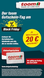 Aktueller toom Baumarkt Baumärkte Prospekt in Esslingen und Umgebung, "Der toom Gutschein-Tag am Black Friday" mit 1 Seite, 28.11.2025 - 28.11.2025