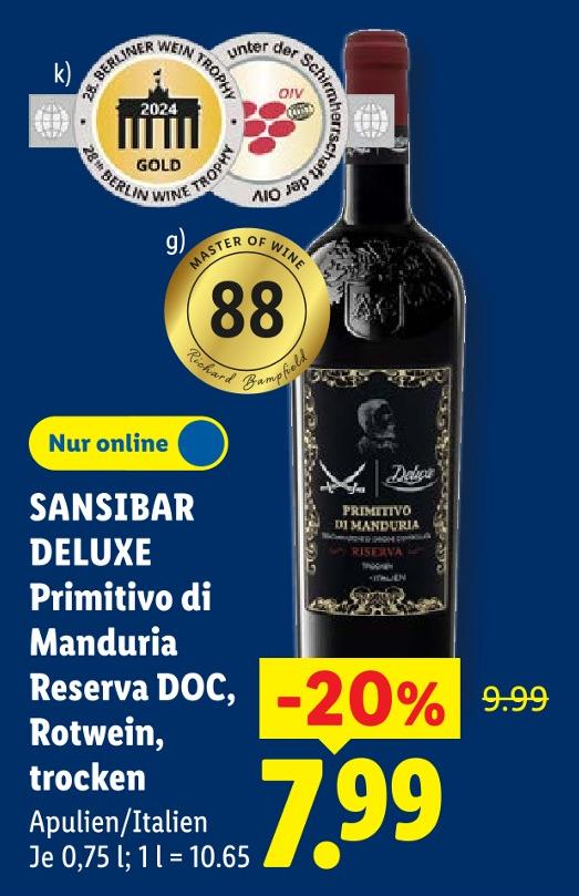 Primitivo di Manduria Reserva DOC
