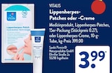 Lippenherpes-Patches im ALDI SÜD Prospekt Lippenherpes-Patches von Vitalis im aktuellen ALDI SÜD Prospekt für 3,99 €