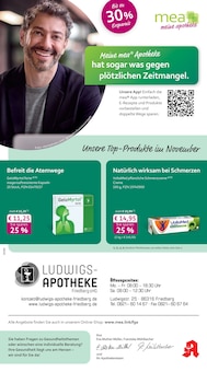 mea - meine apotheke Prospekt der KW 47 "Unsere November-Angebote" Aktueller mea - meine apotheke Prospekt "Unsere November-Angebote" Seite 1 von 4 Seiten