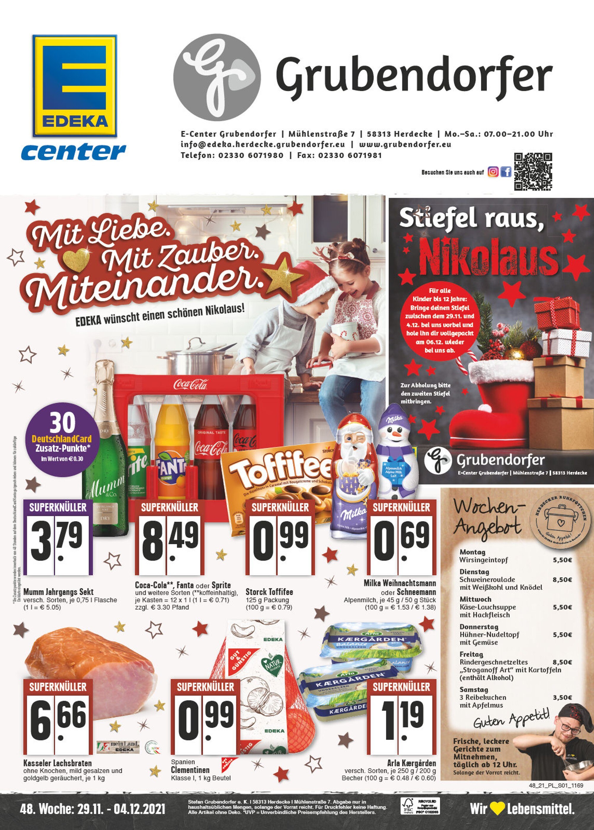 E center Prospekt für Dortmund mit 16 Seiten E center Prospekt für Dortmund: "Aktuelle Angebote", 16 Seiten, 29.11.2021 - 04.12.2021
