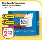 Aktuelle Ritter Sport Angebote bei GLOBUS in Halle (Saale) Aktuelles Tafelschokolade Vollmilch Angebot bei GLOBUS in Halle (Saale) ab 2,22 €