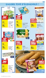 Prix et réduction Activia dans le prospectus Carrefour Market en cours Offre Activia dans le catalogue Carrefour Market du moment à la page 33