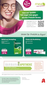 Aktueller mea - meine apotheke Prospekt "Unsere August-Angebote" Seite 1 von 4 Seiten