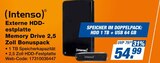 Externe HDD-Festplatte Memory Drive 2,5 Zoll Bonuspack im Angebot bei expert in Plauen Externe HDD-Festplatte Memory Drive 2,5 Zoll Bonuspack Angebote von Intenso bei expert Plauen für 54,99 €