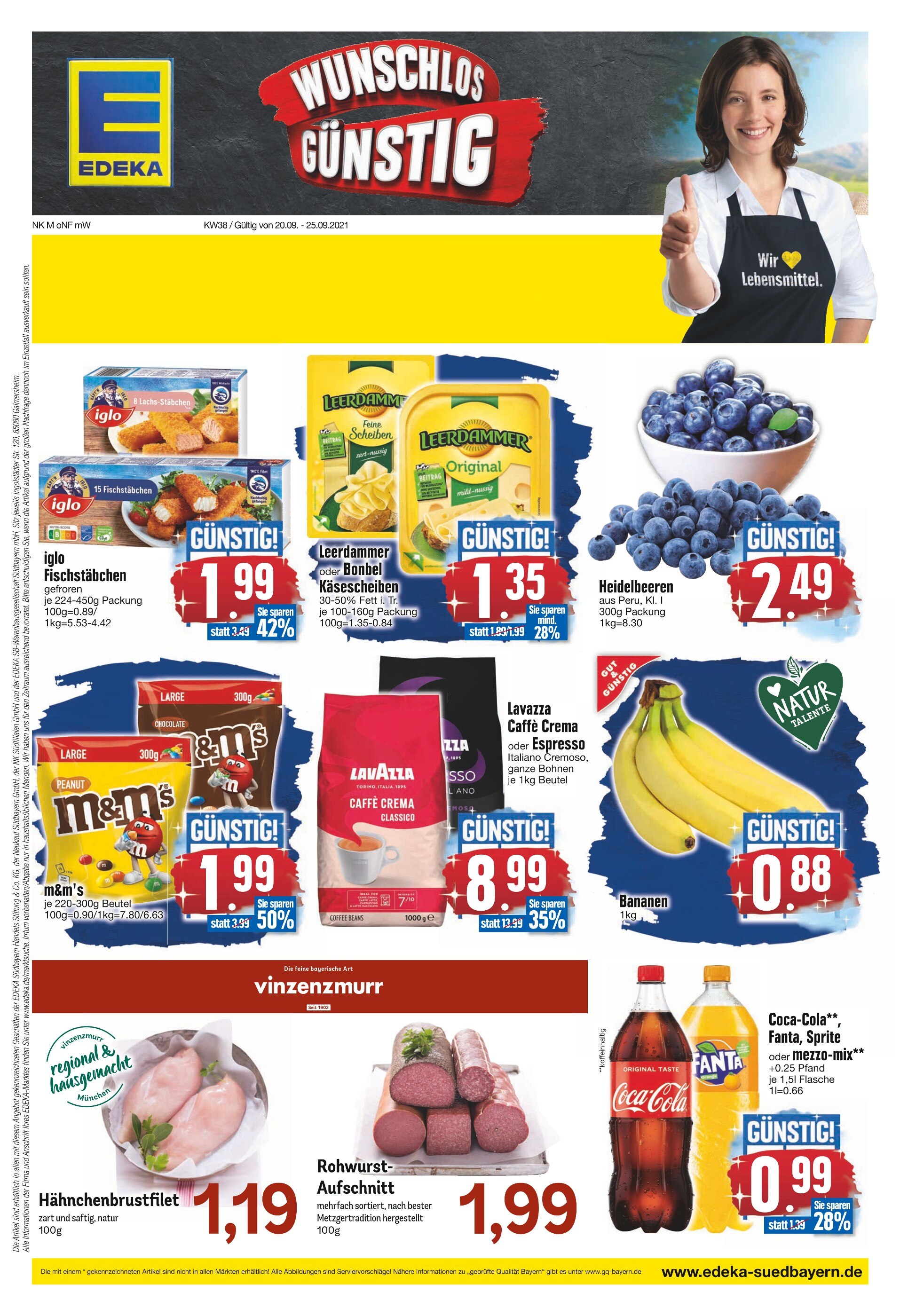 EDEKA Prospekt für Murnau mit 20 Seiten EDEKA Prospekt für Murnau: "WUNSCHLOS GÜNSTIG", 20 Seiten, 20.09.2021 - 25.09.2021
