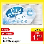Pure Toilettenpapier im Angebot bei Zimmermann in Magdeburg Pure Toilettenpapier Angebote von Soled bei Zimmermann Magdeburg für 1,99 €