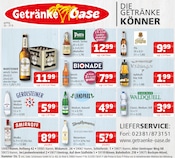 Vodka im Getränke Oase Prospekt in Bergkamen Aktueller Getränke Oase Prospekt mit Vodka, "Aktuelle Angebote", Seite 1