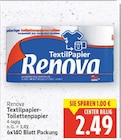 Textilpapier-Toilettenpapier von Renova im aktuellen E center Prospekt