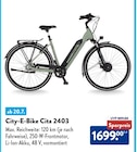 City-E-Bike Cita 2403 im Angebot bei ALDI Nord in Gera City-E-Bike Cita 2403 Angebote bei ALDI Nord Gera für 1.699,00 €