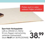 Aktuelles Sperrholz-Verlegeplatte Angebot bei Hellweg in Berlin ab 116,07 €