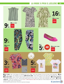 Promo Vêtements dans le catalogue E.Leclerc du moment à la page 31