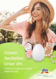 dm-drogerie markt Prospekt für Augsburg mit 1 Seite dm-drogerie markt Prospekt für Augsburg: "Aktuelle Angebote", 1 Seite, 01.07.2022 - 31.07.2022