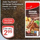 GLOBUS - Nürnberger Rostbratwurst Classic Angebot im Prospekt Nürnberger Rostbratwurst Classic bei GLOBUS im Prospekt "" für 2,99 €