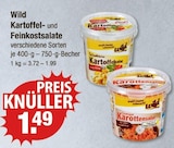 Kartoffelsalat oder Feinkostsalate von Wild im aktuellen V-Markt Prospekt für 1,49 €